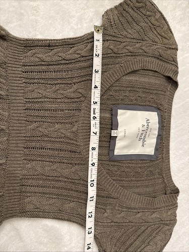 Vintage Y2K Abercrombie Babydoll Short Sleeve Sweater Scoop Neck XS - Picture 6 of 7