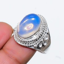 Opalite Gemstone Handmade 925 Sterling Silver All Size Ring For Gift