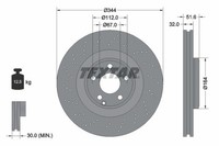 2X Textar Bremsscheibe Bremsscheiben Satz Bremsen Pro+ Vorne 92289905