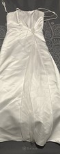 Elegant White Satin Dress