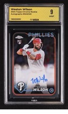 2024 Topps Chrome Rookie: #RAWWI Weston Wilson Auto MBA 9 MINT
