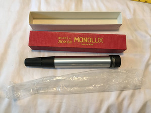 Monolux Summit 30 x 30mm Telescope No. 4344 Vintage Japan w/Box