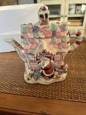 Fitz & Floyd Candy Lane Express Teapot NIB