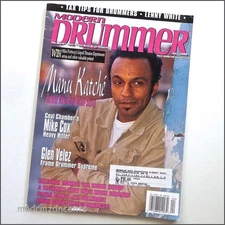 MODERN DRUMMER - April 2000 - MANU KATCHE with STING + Lenny White & Mike Cox