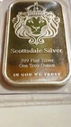Scottsdale Mint 1 Troy OZ Silver Bar BU