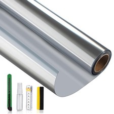 Reflective Window Film Privacy One Way, Mirror Film Daytime Privacy Heat Cont...