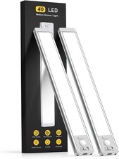 10Inch under Cabinet Lighting, 2 Pack Rechargeable Motion Sensor Light Indoor, 5