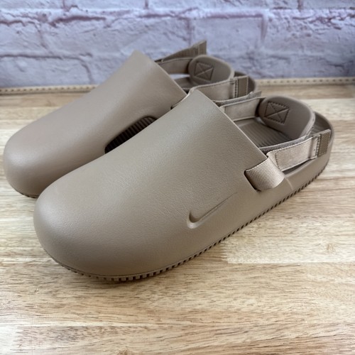 Nike Calm Mule Men's 13 Womens 14 Slides Casual Slipper Sandals Shoes Hemp - Picture 1 of 10
