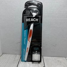 Reach Access Flosser with Disposable 8 Snap On Floss Heads SEALED
