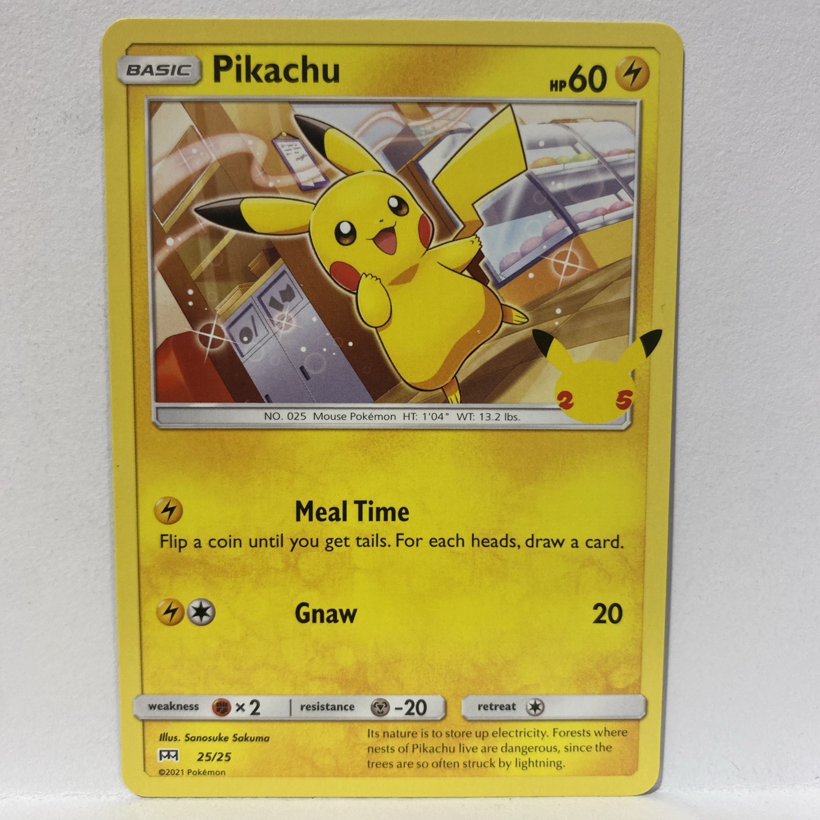 Pikachu 025/025 McDonald's 25th Anniversary Regular
