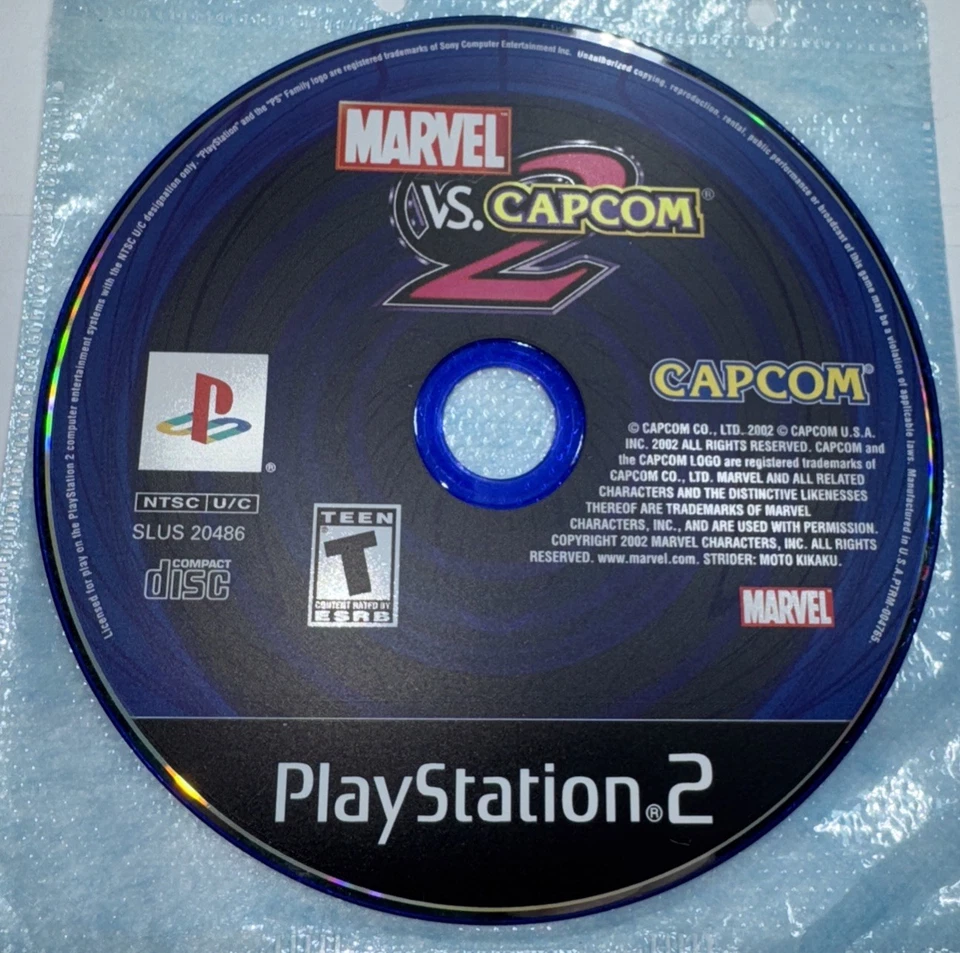 Marvel vs Capcom 2 Sony PS2 Complete CIB w/ Manual & Reg. Cards Tested - Image 3 of 4