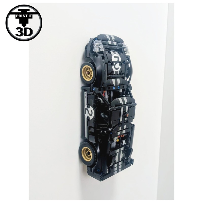 Vertical Wall Mount Brackets for Lego Technic 42223 Ford GT40 MKII