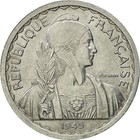 [#493398] Coin, FRENCH INDO-CHINA, 20 Cents, 1945, Paris, ESSAI, MS(63), Aluminu