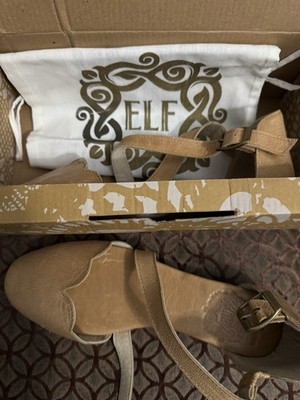 Bali ELF Mangrove Cross-strap Leather Ballet Flats Size 7.5 New