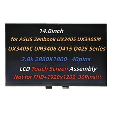 For ASUS Zenbook UX3405C UX3405CA-U9321TB OLED LCD Touch Screen Assembly 40Pins
