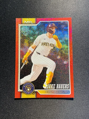 2026 Topps Series II Jake Bauers #604 Red Holo Foil 5/5 Brewers AY11
