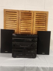 Magnavox Stereo Turntable Dual Cassette Speakers AS305M TESTED ALL ORIGINAL VTG
