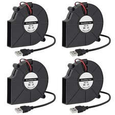 4PCS 5015 Cooling USB Blower Fan 3D Printer DC 5V Fans Blower