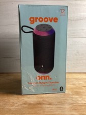 Onn Groove Medium Rugged Speaker with Bluetooth and LED Light Effects
