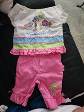 NWT VINTAGE Y2K STRAWBERRY SHORTCAKE GIRLS SHIRT PANTS OUTFIT - 12 MONTH