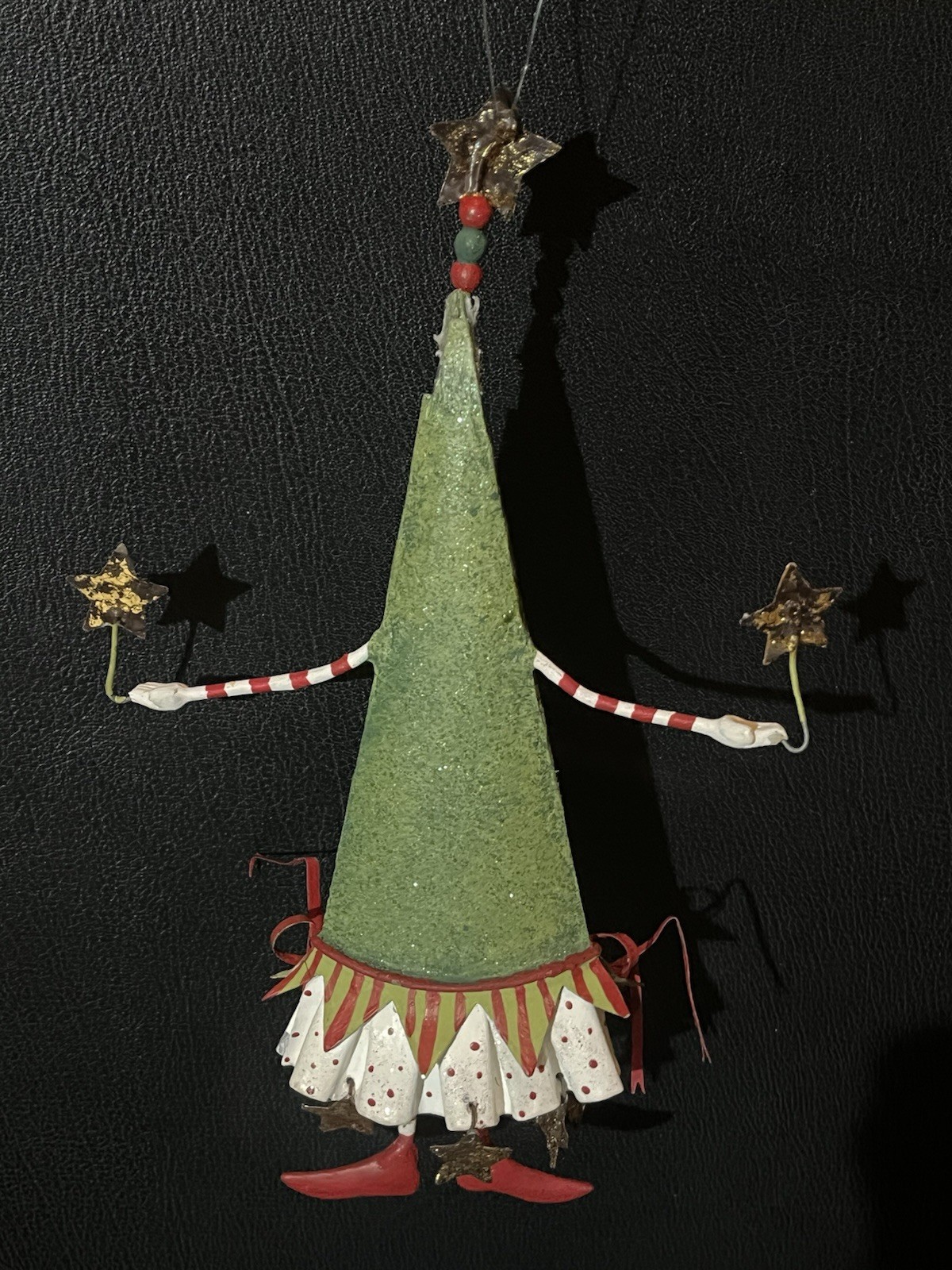 Dept 56 Christmas KRINKLES ~ Tin Christmas Tree Ornament ~ Patience Brewster