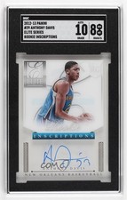 2012-13 Elite Series Rookie Inscriptions Anthony Davis #29 SGC 8 Auto 1mw9