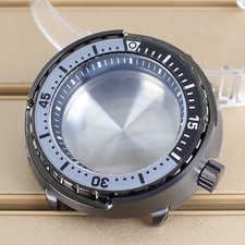 Modify Tuna Mod Grey 47mm Men's Watch Case 316L Stainless Steel For NH34 35 NH36
