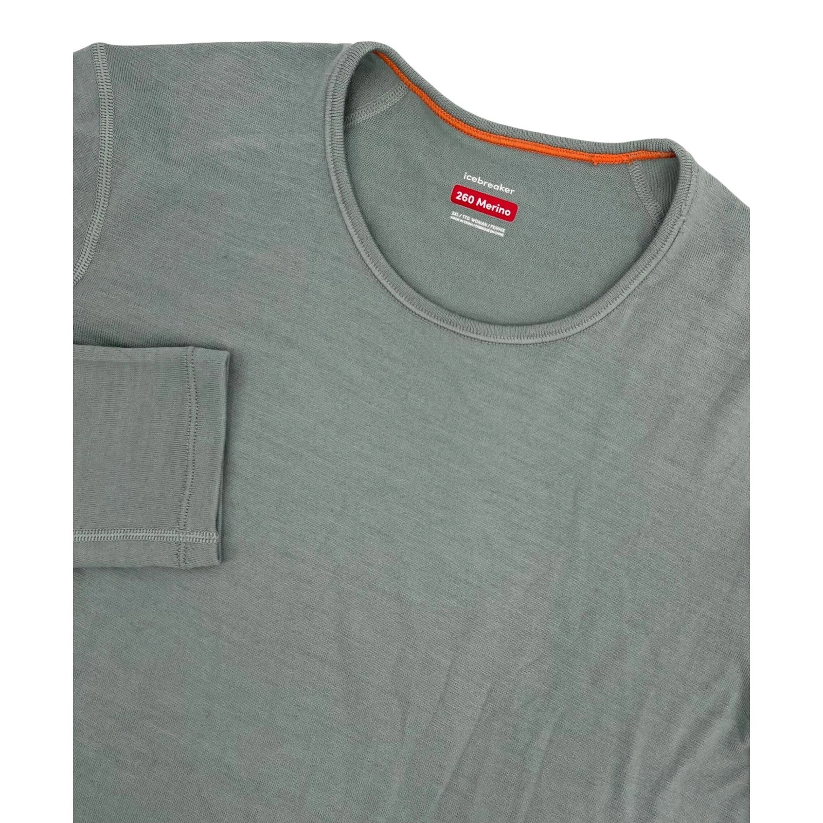 Icebreaker 260 Merino Wool Long Sleeve Base Layer Top Sage Green Womens 2XL
Opens in a new window or
