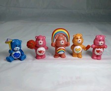 Vintage 1983 Care Bears Figurines Lot Of 5 Rare - PVC 2" A.G.C
