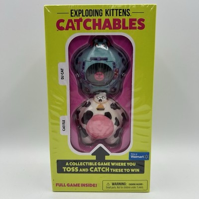 Exploding Kittens Catchables 2pk DJ Cat & Cattle Party Game, Full Game New