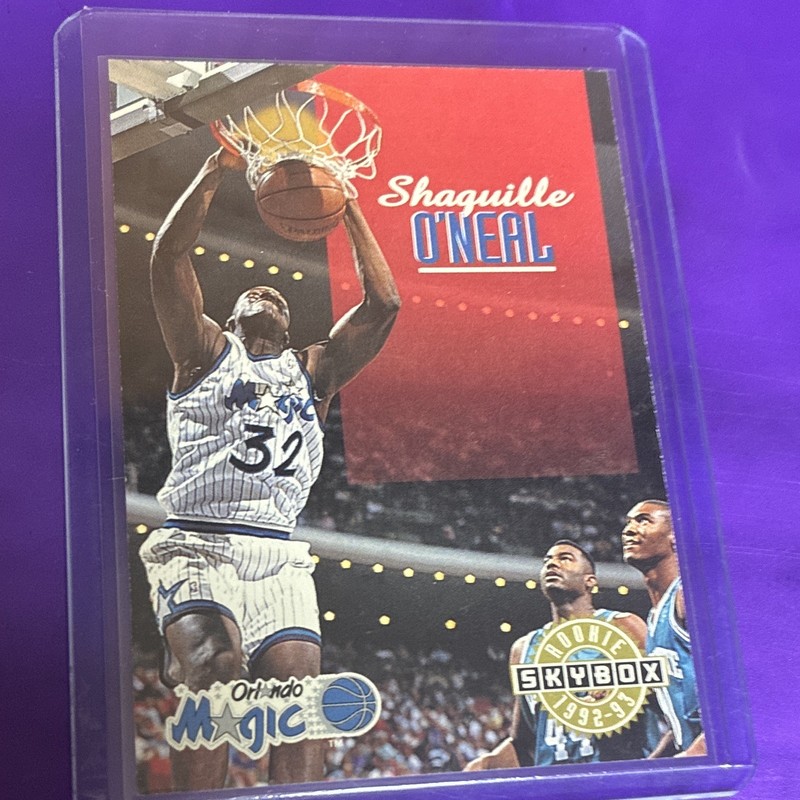 SkyBox 1992-93 Shaquille O'Neal Orlando Magic Rookie Card #382 Basketball