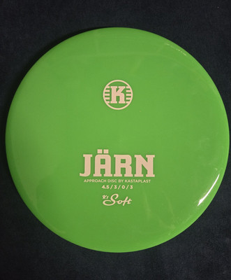 Kastaplast Jarn K1 Soft Approach Disc Golf Disc Green Enhanced Grip 4.5/3/0/3