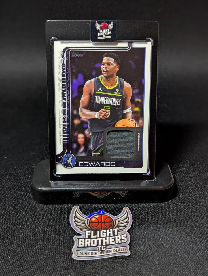 ANTHONY EDWARDS Jersey gameworn 2025-26 Topps Flagship Real One Relics #FRO-AE - Bild 1 von 4