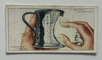 Wills Household Hints #31 Cleaning Pewter Tobacco Card CC31