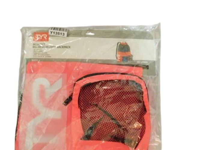 Mochila de natación TYR Alliance Big Mesh Mummy 40 litros nueva con etiquetas Foto 2 de 2