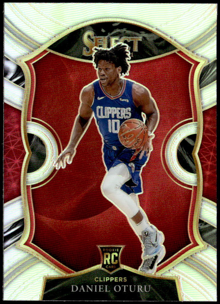 2020-21 Panini Select #93 Daniel Oturu Silver Prizms Rookie E1
