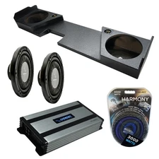 2014-2018 GMC Sierra Double Cab Harmony HA-F124 Dual 12 Rhino Sub Box HA-A800.1