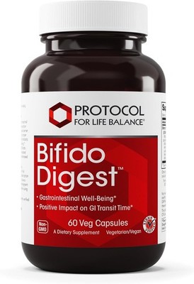 PROTOCOL FOR LIFE BALANCE Bifido Digest - 20 Billion CFU per Serving - GI Suppor