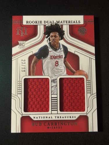 2024-25 Panini National Treasures - Rookie Dual Materials Bub ...
