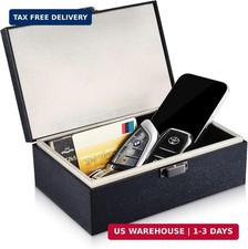 Faraday Box for Car Keys, RFID Signal Blocker Key Fob Protector, 15 Keys Large C