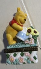 Disney Winnie the Pooh May Trinket Box 3 Inch Porcelain Hinged Keepsake 14993