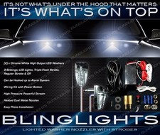 Universal White Led Strobe Windshield Washer Nozzles