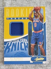 2019-20 Panini Absolute Rookie Threads Jersey Card RJ Barrett New York Knicks