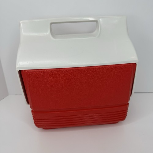 Fiambrera Igloo Playmate pequeña roja de colección 4 cuartos de galón 3 litros 6 latas - Imagen 3 de 12