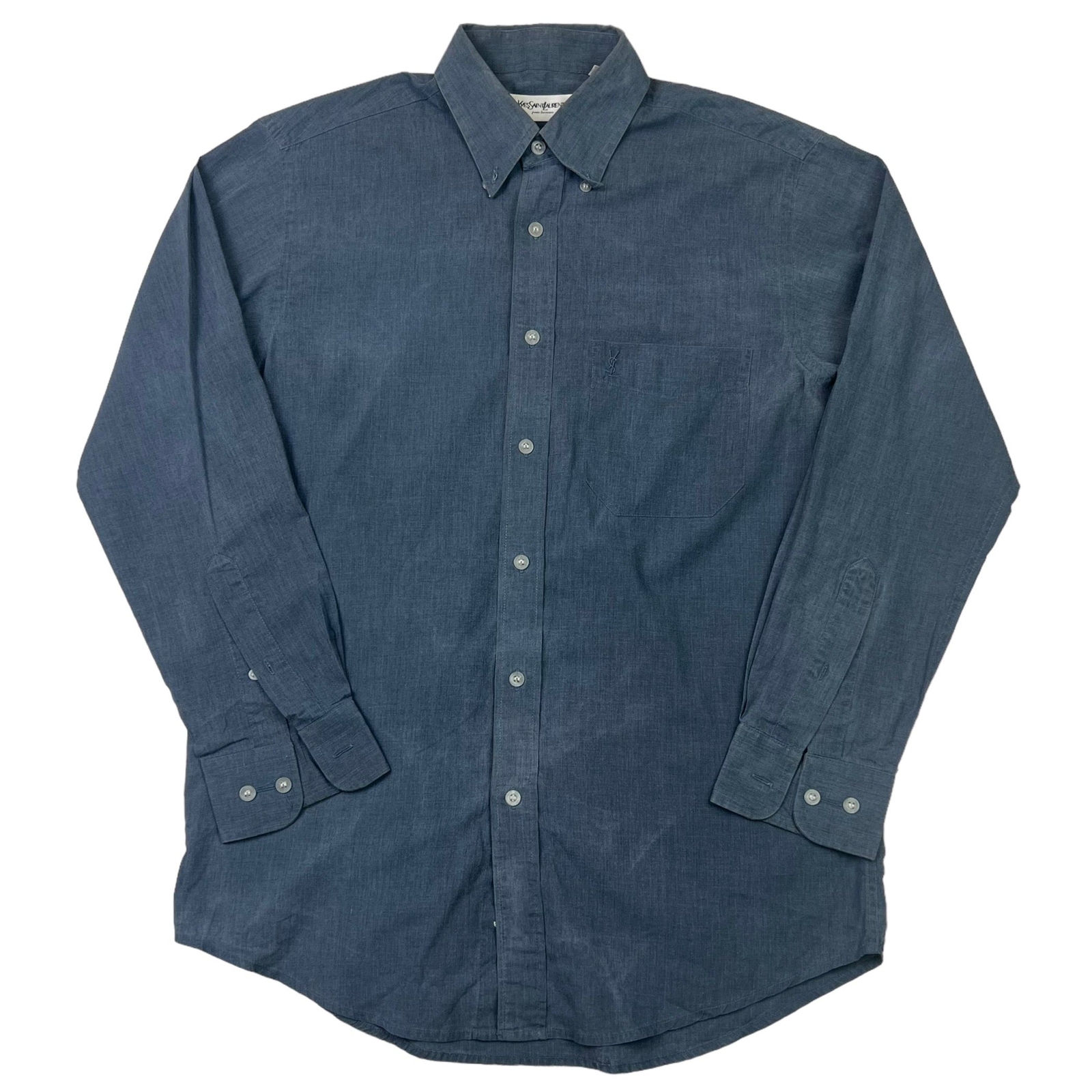 Camicia a maniche lunghe Yves Saint Laurent blu navy