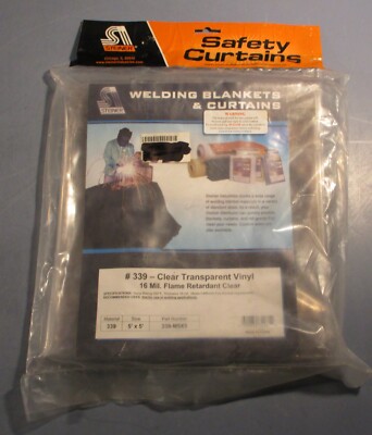 Steiner 339-M5X5 Welding Blankets and Curtains Clear Transparent Vinyl 5' x 5'