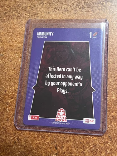 2024 Bo Jackson Battle Arena PLAY CARD # PL-98 Immunity
