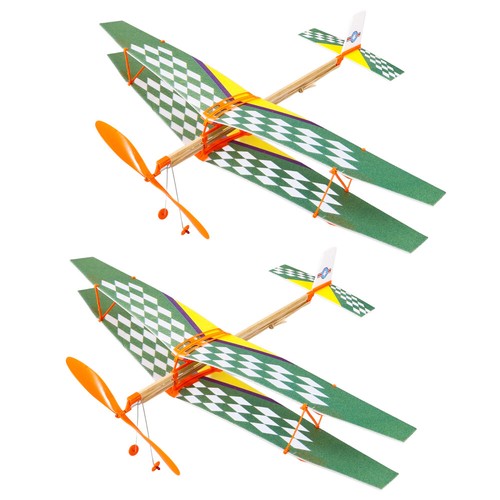 2 Pcs DIY -Sichtflugzeug Spielzeuggleiter Modell Segelflugzeug soldes Kind