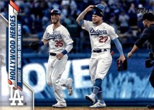 2020 Topps #298 Hollywood Heroes Cody Bellinger Alex Verdugo los angeles dodgers