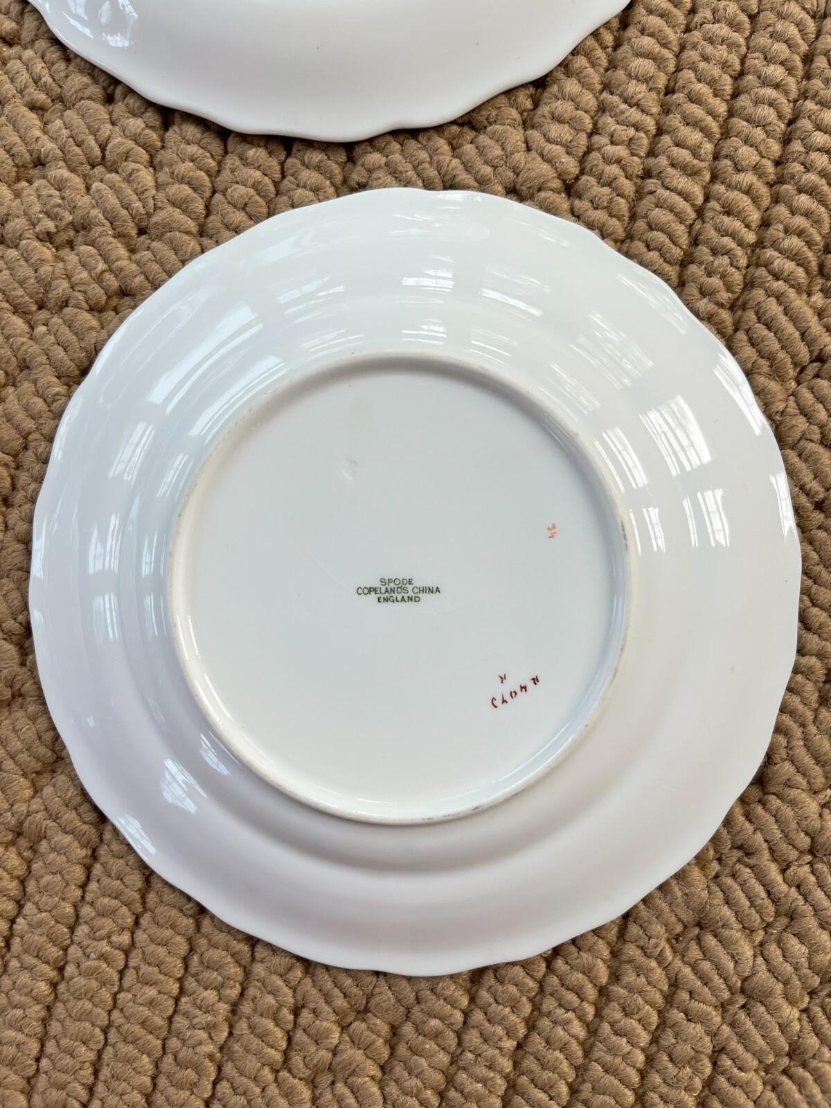 Antique c1920 SPODE COPELAND Harrod's "Chelsea Bird" Bread & Butter